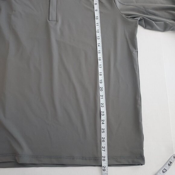 Cabana Life Men's Grey Sport Zip Rashguard Long Sleeve Top Size XL  NWT - Picture 7 of 11